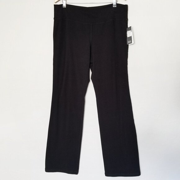 NEW Eileen Fisher Organic Cotton Stretch Jersey V Waist Slim Flared Pull On Pant - Picture 3 of 14